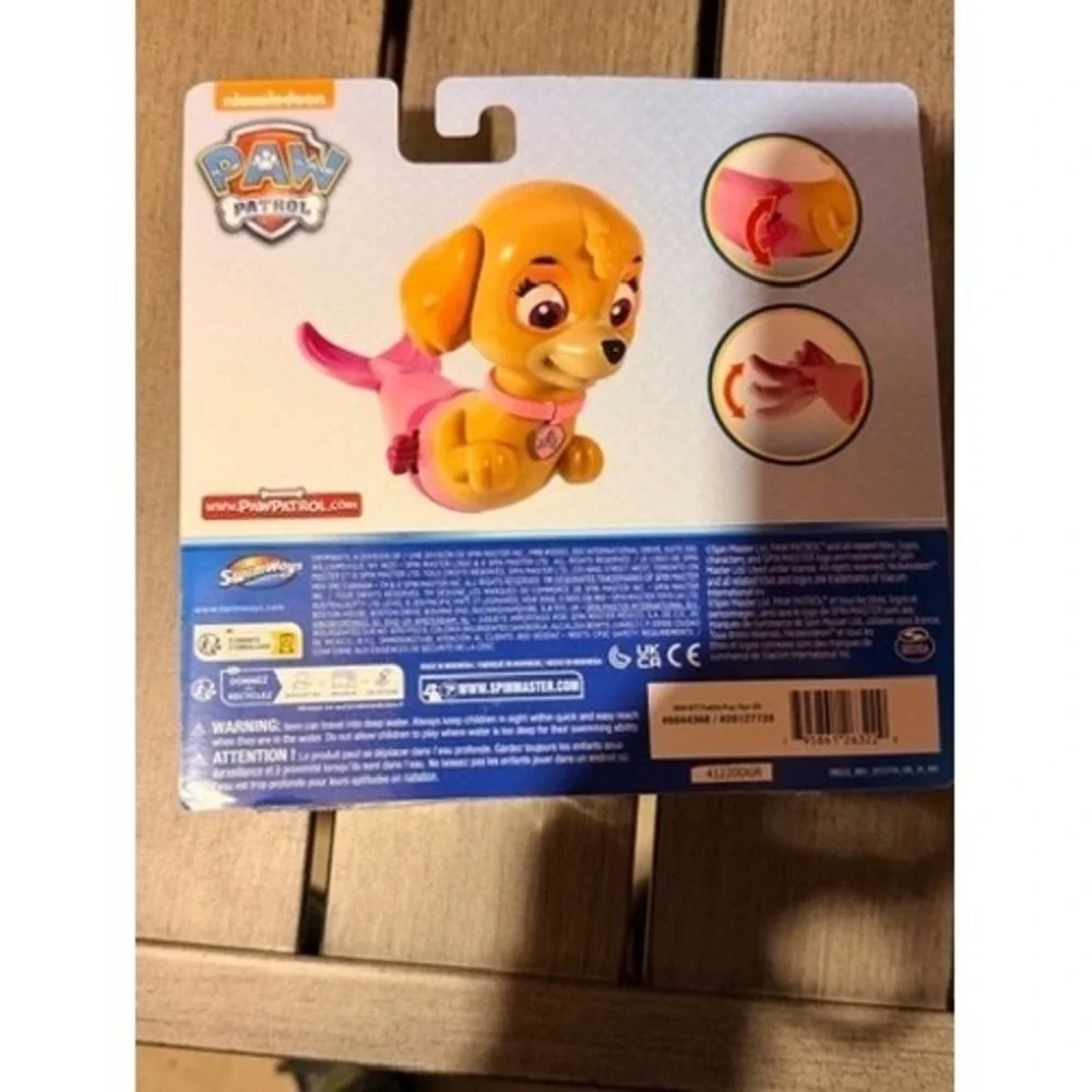 SwimWays Paw Patrol Skye Paddlin Pups Wind Up Pool‎ Bath Toy Pink NEW